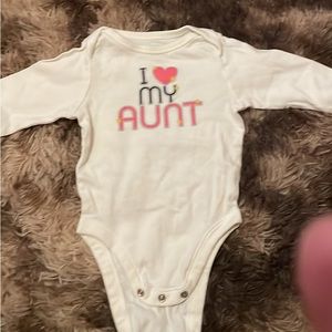 I love my aunt onesie